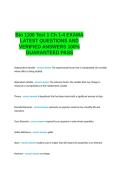 Bio 1100 Test 1 Ch 1-4 EXAMA LATEST QUESTIONS AND VERIFIED ANSWERS 100- GUARANTEED PASS&period;