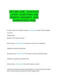ECU BIO 1100 - Final Exam LATEST QUESTIONS AND VERIFIED ANSWERS 100- GUARANTEED PASS&period;