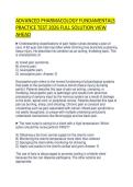ADVANCED PHARMACOLOGY FUNDAMENTALS PRACTICE TEST 2026 FULL SOLUTION VIEW AHEAD