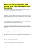 Adventis FMC Level 2 COMPREHENSIVE EXAM 2026-2027 LATEST UPDATED VERSION QUESTIONS AND ANSWERS&period;pdf