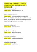 ACM USMC Complete Exam Set Questions and Verified Answers &lpar;solutions&rpar;&period;docx