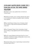GCSS-ARMY MASTER DRIVER COURSE TEST 2 EXAM 2026 ACTUAL TEST PAPER VERIFIED SOLUTIONS
