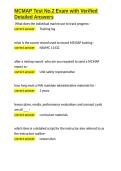 MCMAP Test No&period;2 Exam with Verified Detailed Answers&period;docx