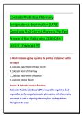 Colorado Multistate Pharmacy  Jurisprudence Examination &lpar;MPJE&rpar;  Questions And Correct Answers &lpar;Verified  Answers&rpar; Plus Rationales 2026 Q&A &vert;  Instant Download Pdf