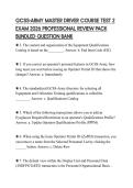 GCSS-ARMY MASTER DRIVER COURSE TEST 2 EXAM 2026 PROFESSIONAL REVIEW PACK BUNDLED QUESTION BANK