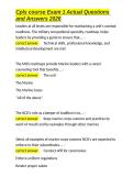 Cpls course Exam 1 Actual Questions and Answers 2026&period;docx