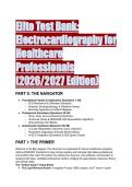 Complete Test Bank&colon; Electrocardiography for Healthcare Professionals 6th Edition &lpar;2026&sol;2027&rpar; - 88 Q&A with Rationales