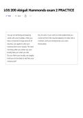 LGS 200 Abigail Hammonds exam 2 PRACTICE TEST Questions and Correct Verified Answers &period;