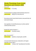 Stroke Physiology Exam Actual Questions and Answers 2026&period;docx