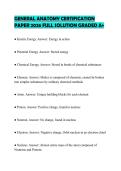 GENERAL ANATOMY CERTIFICATION PAPER 2026 FULL SOLUTION GRADED A&plus;