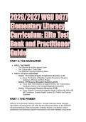 WGU D677 Elementary Literacy Curriculum Test Bank & Practitioner Guide &lpar;2026&sol;2027&rpar; - Science of Reading & MTSS