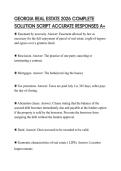 GEORGIA REAL ESTATE 2026 COMPLETE SOLUTION SCRIPT ACCURATE RESPONSES A&plus;