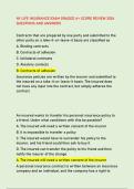 NY LIFE INSURANCE EXAM GRADED A&plus; SCORE REVIEW 2026  QUESTIONS AND ANSWERS