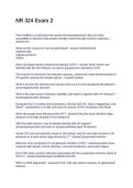 NR 324 Exam 2&period; Questions and Answers Fully Solved