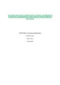 WGU D021 AMM TASK 3 &vert; ENHANCING CULTURAL AWARENESS IN SUMMATIVE ASSESSMENTS&vert; LATEST UPDATE WITH COMPLETE SOLUTIONS