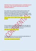 PROPHECY RELIAS RN PHARMACOLOGY A CERTIFIED QUALITY  EXAM &lpar;2026 &sol; 2027 UPDATE&rpar; QUESTIONS AND VERIFIED  ANSWERS GRADED A&plus;