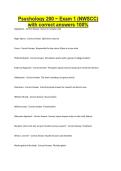 Psychology 200 ~ Exam 1 &lpar;NWSCC&rpar; with correct answers 100&percnt;