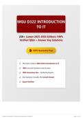 WGU D322 Introduction to IT 250&plus; &lpar;Latest 2025-2026 Edition&rpar; 100&percnt; Verified Q&A &plus; Answer Key Solutions