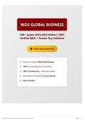 WGU Global Business 130&plus; &lpar;Latest 2025-2026 Edition&rpar; 100&percnt; Verified Q&A &plus; Answer Key Solutions