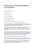 NR 324-exam 1 fluid and electrolytes and respiratory Questions and Answers 100&percnt; Correct