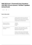 GEB 3213 Exam 1 &lpar;Trammell&rpar; Exam Questions with 100&percnt; Correct Answers &vert; Verified &vert; Updated &lpar;Actual Exam&rpar;