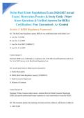 Dubai Real Estate Regulations Exam 2026&sol;2027 Actual Exam &vert; Masterclass Practice & Study Guide &vert; Must-Know Questions & Verified Answers for RERA Certification &vert; Pass Guaranteed - A&plus; Graded