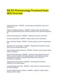 RN ATI Pharmacology Proctored Exam 2023 Overview Anaphylactic Reaction - ANSWER&period;&period;&period;-Client develops an anaphylactic reaction to IV administration&period; Actions for Anaphylactic Reaction - ANSWER&period;&period;&period;-Replace infusion with 0&period;9&percnt; sodium chloride&comma; give diphenhydramin