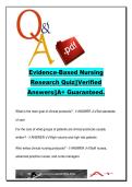Evidence-Based Nursing Research &lpar;NURS-EBN-2026&rpar; Quiz &ndash; 40&plus; Questions on Clinical Protocols&comma; Quantitative & Qualitative Research