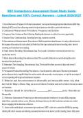 RBT Applied Behavior Analysis 2026&sol;2027 Competency Assessment Exam Study Guide Questions and 100&percnt; Correct Answers