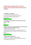 COMPREHENSIVE FLAGGER EXAM STUDY GUIDE&colon; PENNSYLVANIA COMPLETE QUESTIONS WITH VERIFIED ANSWERS
