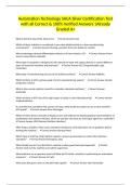 Automation Technology SACA Silver Certification Test with all Correct & 100&percnt; Verified Answers &vert;Already Graded A&plus;