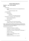 Samenvatting Payroll 1 &lpar;HRM jaar 1&rpar;