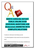 North Carolina Notary Public Exam &lpar;NC-NOTARY-2026&rpar; Prep &ndash; 200&plus; Questions on Notarial Acts&comma; Laws & Procedures &ndash; State Certification