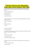 California Fluoroscopy State Board Exam with correct answers 100&percnt; 2026