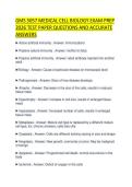 GMS 5057 MEDICAL CELL BIOLOGY EXAM PREP 2026 TEST PAPER QUESTIONS AND ACCURATE ANSWERS