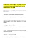 South Carolina Esthetician State Board exam Questions and answers Newest Rated A&plus; 2025&sol;2026 UPDATED WITH COMPLETE SOLUTION