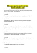 Fluoroscopy Quiz with correct answers 100&percnt; 2026