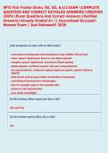 NPTE Final Frontier Stroke&comma; TBI&comma; SCI&comma; & d&sol;d EXAM COMPLETE  QUESTIOS AND CORRECT DETAILED ANSWERSVERIFIED  100&percnt;Exam Questions And Correct Answers &lpar;Verified  Answers&rpar; Already Graded A&plus; &vert;&vert; Guaranteed Success&excl;&excl;  Newest Exam &vert; Just Rele