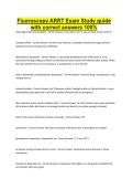Fluoroscopy ARRT Exam Study guide with correct answers 100&percnt;