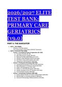 2026&sol;2027 Elite Test Bank for Primary Care Geriatrics &vert; Based on "Ham's Primary Care Geriatrics&colon; A Case-Based Approach" & Latest Guidelines &lpar;Pass Your Exams Easily&excl;&rpar;