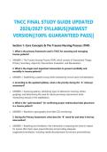 TNCC FINAL STUDY GUIDE UPDATED 2026&sol;2027 SYLLABUS&vert;&vert;NEWEST VERSION&vert;&vert;100&percnt; GUARANTEED PASS&vert;&vert;