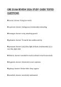 GRE EXAM REVIEW 2026 STUDY GUIDE TESTED QUESTIONS