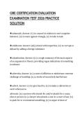 GRE CERTIFICATION EVALUATION EXAMINATION TEST 2026 PRACTICE SOLUTION