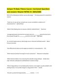 Semper Fit Basic Fitness Course -marinenet Questions and answers Newest RATED A&plus; 2025&sol;2026