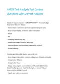 AMCB Task Analysis Test Content Questions With Correct Answers