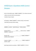 AMCB Exam 2 Questions With Correct Answers&period;
