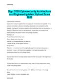 Wgu C726 Cybersecurity Architecture  and Engineering latest Upload Exam  2026 