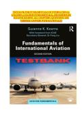 Test Bank&colon; Fundamentals of International Aviation &vert; Suzanne Kearns &vert; 2nd Edition &vert; Complete All Chapters &vert; Verified Questions&comma; Answers & Rationales