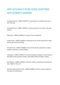 APSY 203 EXAM 2 STUDY GUIDE QUESTIONS WITH CORRECT ANSWERS