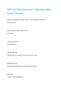 APSY 203 Child psych exam 2 Questions With Correct Answers 